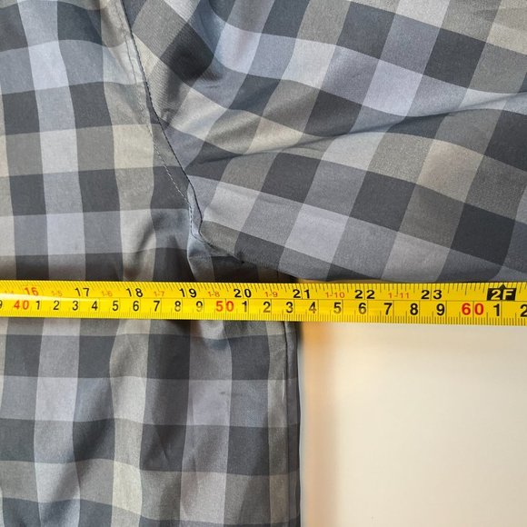 An original Penguin by Munsingwear Checker Gray/Blue Windbreaker size Medium - Picture 10 of 11
